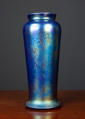 Lot 314 - An art deco Ruskin iridescent lustre vase with...