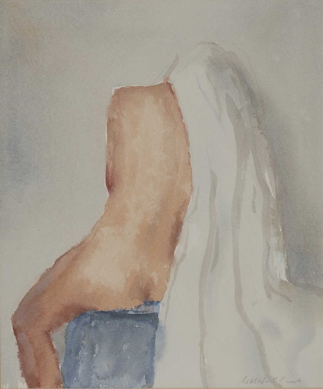 Lot 138 - Harry Holland (b.1941) 'Headdress' watercolour,...