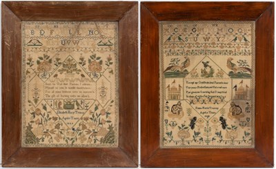 Lot 98 - A 19th century needlework sampler by Emma...