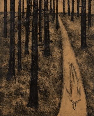 Lot 140 - Philip Braham (b.1959) 'Forest Path' monoprint,...