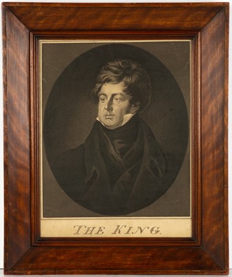 Lot 434 - A 19th century lithographic portrait of King...