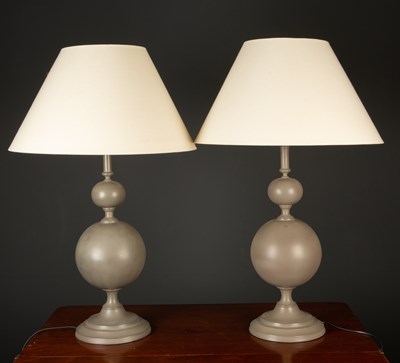 Lot 468 - A pair of Parex model JB415 grey painted metal...