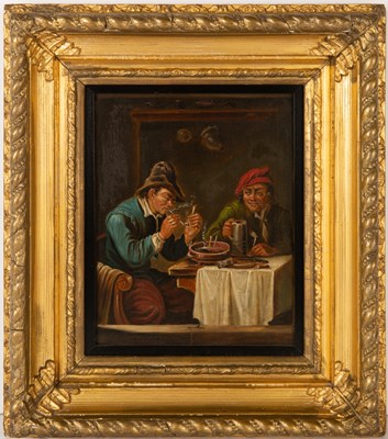 Lot 463 - After David Teniers Tavern scenes, a pair,...