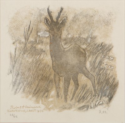 Lot 323 - Robert Hainard (1906-1999) Roe Deer, print,...