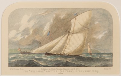 Lot 327 - After A.W. Fowles Four yachting prints, each...