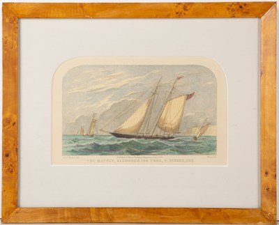 Lot 327 - After A.W. Fowles Four yachting prints, each...