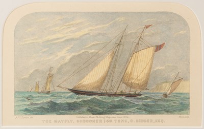 Lot 327 - After A.W. Fowles Four yachting prints, each...