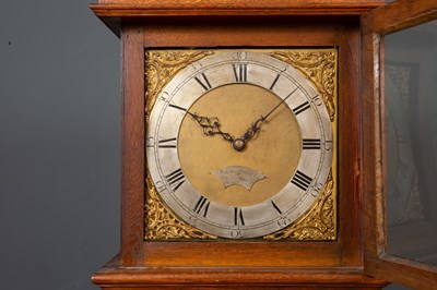 Lot 328 - John Trevett of West Marden oak longcase clock...