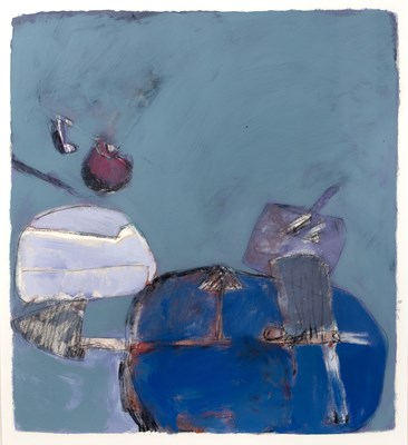 Lot 320 - Roger Cecil (1942-2015) Blue Landscape with...