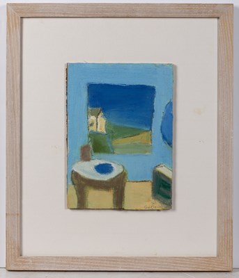 Lot 286 - Bob Bourne (1931-2021) Blue Wall, 2002 signed...