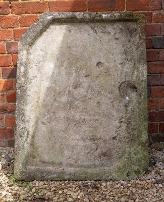 Lot 790 - A large shallow carved stone sink...