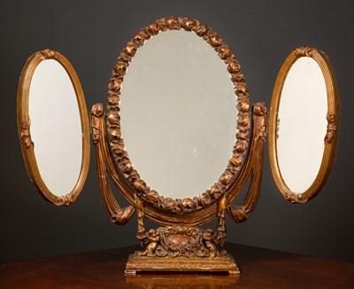 Lot 303 - An early to mid 20th century gilt moulded...