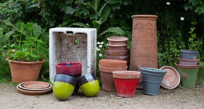 Lot 861 - A Victorian terracotta chimney pot 78cm high...