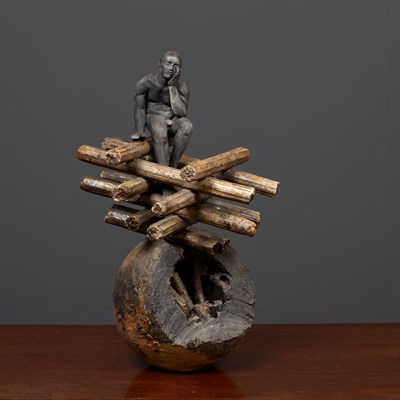 Lot 524 - A contemporary ceramic sculpture in the form...