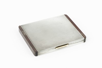 Lot 506 - An Art Deco silver cigarette case, by Alfred...