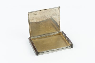 Lot 506 - An Art Deco silver cigarette case, by Alfred...