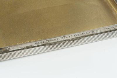 Lot 506 - An Art Deco silver cigarette case, by Alfred...