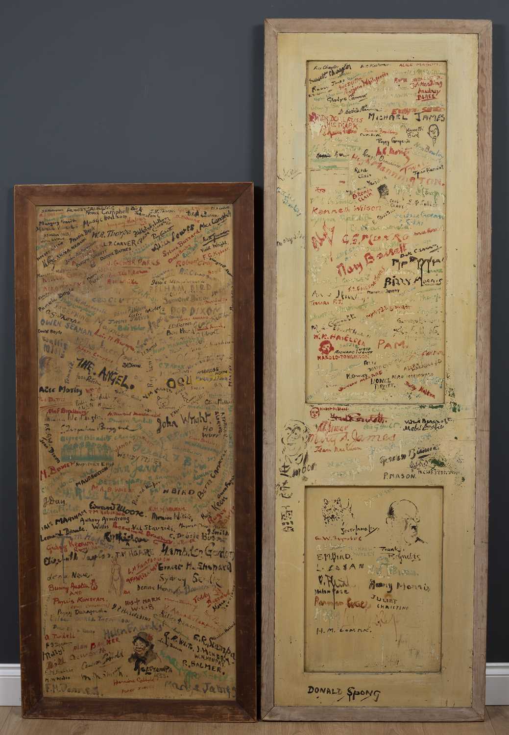 Lot 538 - An early to mid 20th century painted panelled...