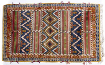 Lot 46 - Tribal style rug (20th Century) striped...
