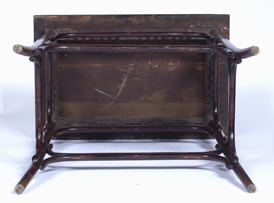 Lot 33 - In the manner of Thonet bentwood table,...