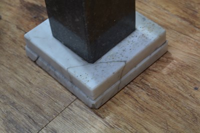 Lot 68 - Contemporary marble plinth or column, with...