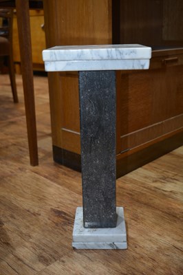 Lot 68 - Contemporary marble plinth or column, with...