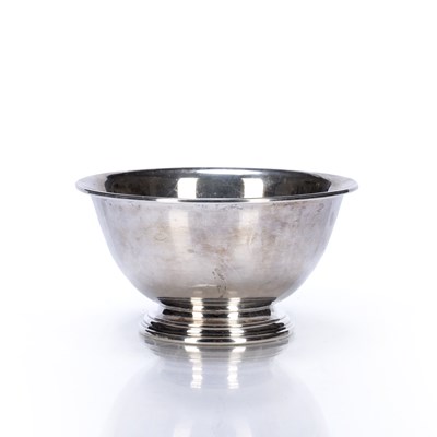 Lot 505 - White metal bowl marked 'Sterling WY3' to the...