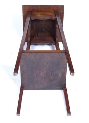 Lot 116 - Arts and Crafts oak jardiniere stand, 36cm x 91cm