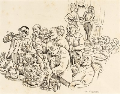 Lot 221 - Norman Neasom (1915-2010) 'Untitled' pen and...