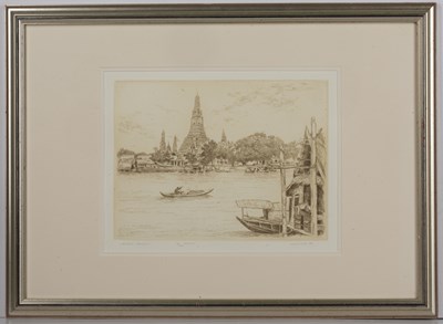 Lot 224 - M Deja (Contemporary) 'Vat Arun, Bangkok'...