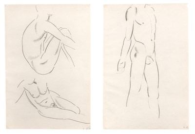 Lot 53 - Eric Gill (1882-1940) Two pairs of male nudes...