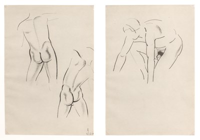Lot 53 - Eric Gill (1882-1940) Two pairs of male nudes...