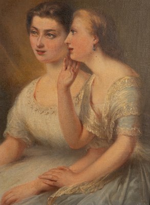 Lot 508 - 19th century English school portrait of two...