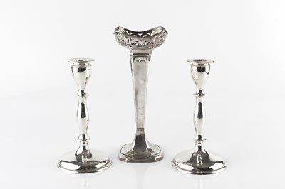 Lot 840 - A pair of early 20th Century silver...