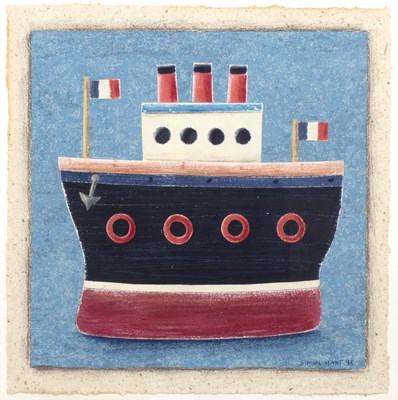 Lot 300 - Simon Hart (b.1969) 'French steamer' pencil...