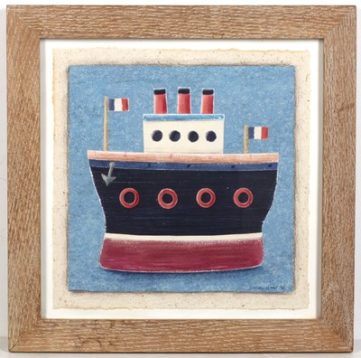 Lot 300 - Simon Hart (b.1969) 'French steamer' pencil...