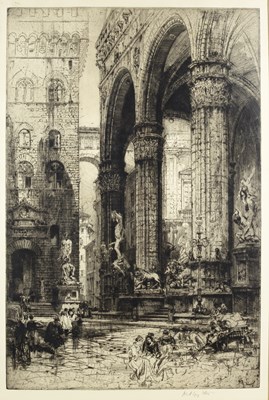 Lot 147 - Hedley Fitton (1859-1929) 'Loggia Dei Lanzi'...