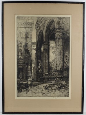 Lot 147 - Hedley Fitton (1859-1929) 'Loggia Dei Lanzi'...