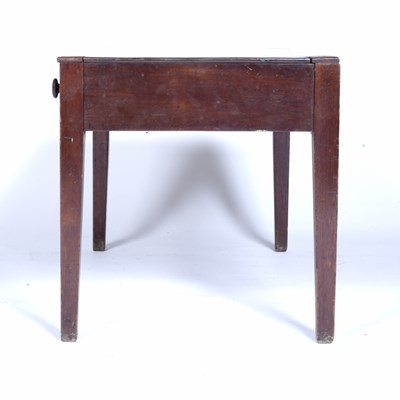 Lot 84 - Spillman & Co mahogany small table with fitted...