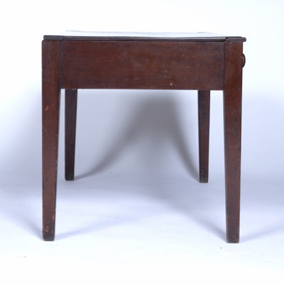 Lot 84 - Spillman & Co mahogany small table with fitted...