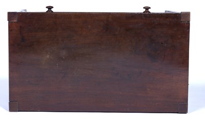 Lot 84 - Spillman & Co mahogany small table with fitted...