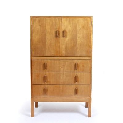 Lot 1 - Gordon Russell (1892-1980) walnut tallboy, two...