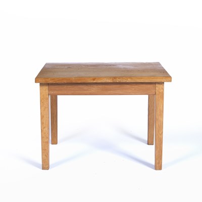 Lot 91 - Cotswold School oak, low occasional table,...