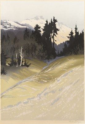 Lot 46 - Oscar Droege (1898-1982) Spring in the Tyrol...