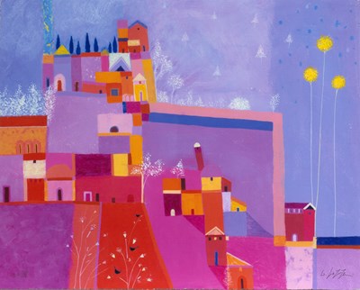 Lot 258 - Giuliana Lazzerini (b.1950) 'Pink hills III'...