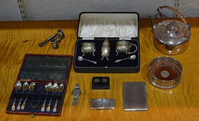 Lot 512 - Collection of silver and silver-plated ware...