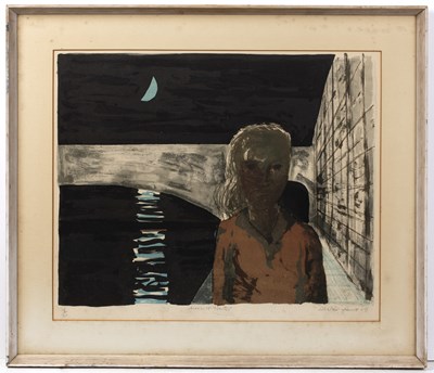 Lot 95 - Alistair Grant (1925-1997) Moon & Water, 1957...