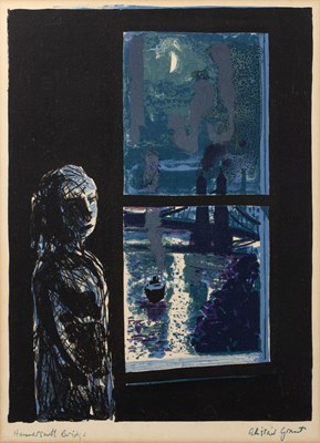 Lot 96 - Alistair Grant (1925-1997) Hammersmith Bridge,...