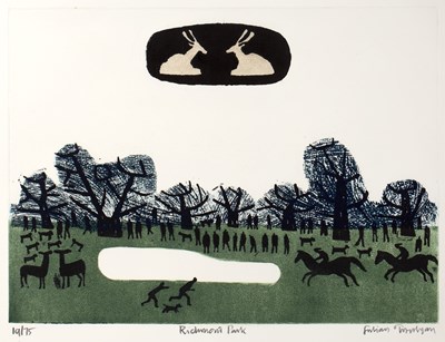 Lot 133 - Julian Trevelyan (1910-1998) Richmond Park,...