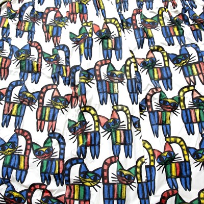 Lot 463 - Pair of 'Catwalk' by Sanderson curtains 1960s,...